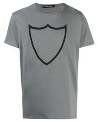 T-shirt à col rond imprimé gris Htc Los Angeles