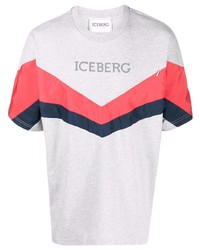 T-shirt à col rond imprimé gris Iceberg