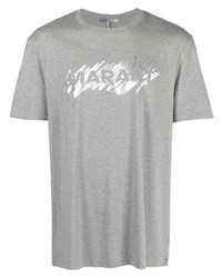 T-shirt à col rond imprimé gris Isabel Marant