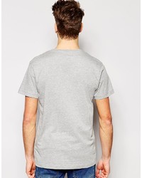 T-shirt à col rond imprimé gris Jack and Jones