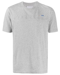 T-shirt à col rond imprimé gris Jacob Cohen