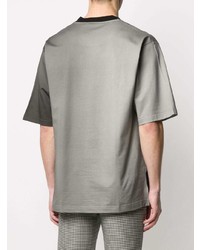 T-shirt à col rond imprimé gris Dolce & Gabbana