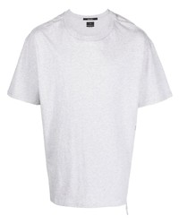 T-shirt à col rond imprimé gris Ksubi