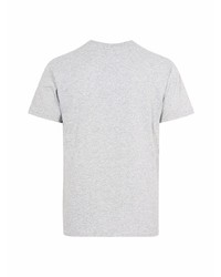 T-shirt à col rond imprimé gris Supreme