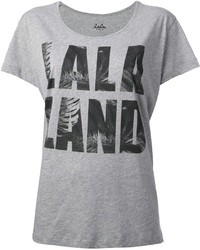 T-shirt à col rond imprimé gris Lala Berlin