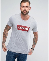 T-shirt à col rond imprimé gris Levi's