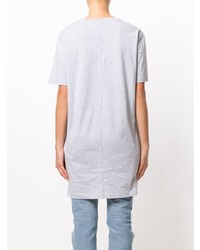 T-shirt à col rond imprimé gris Versace Jeans
