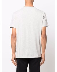 T-shirt à col rond imprimé gris Just Cavalli
