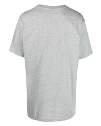 T-shirt à col rond imprimé gris New Balance