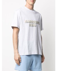 T-shirt à col rond imprimé gris Alexander Wang