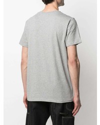 T-shirt à col rond imprimé gris A.P.C.