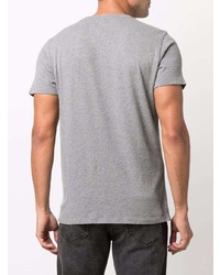 T-shirt à col rond imprimé gris Sun 68
