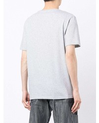 T-shirt à col rond imprimé gris Armani Exchange