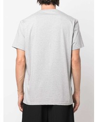 T-shirt à col rond imprimé gris Alexander McQueen