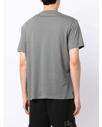 T-shirt à col rond imprimé gris Armani Exchange