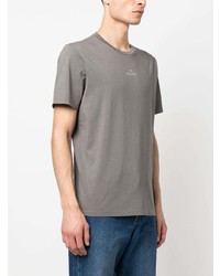 T-shirt à col rond imprimé gris Parajumpers