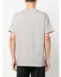 T-shirt à col rond imprimé gris A.P.C.