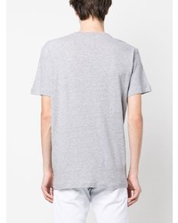 T-shirt à col rond imprimé gris DSQUARED2