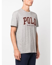 T-shirt à col rond imprimé gris Polo Ralph Lauren