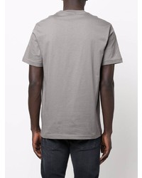 T-shirt à col rond imprimé gris Calvin Klein