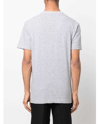 T-shirt à col rond imprimé gris DSQUARED2