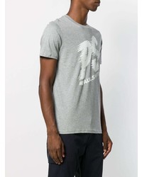 T-shirt à col rond imprimé gris PS Paul Smith