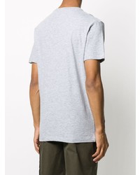 T-shirt à col rond imprimé gris DSQUARED2