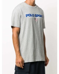 T-shirt à col rond imprimé gris Polo Ralph Lauren