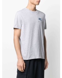 T-shirt à col rond imprimé gris Etro