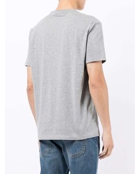 T-shirt à col rond imprimé gris Armani Exchange