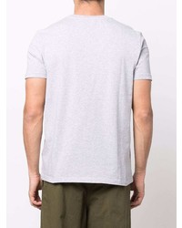 T-shirt à col rond imprimé gris Etro