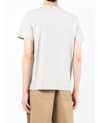 T-shirt à col rond imprimé gris MAISON KITSUNÉ