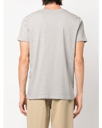 T-shirt à col rond imprimé gris A.P.C.