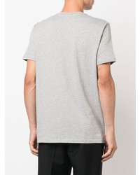 T-shirt à col rond imprimé gris A.P.C.