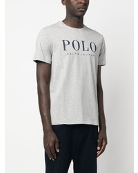 T-shirt à col rond imprimé gris Polo Ralph Lauren