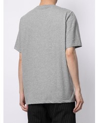 T-shirt à col rond imprimé gris Fred Perry