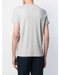 T-shirt à col rond imprimé gris Tommy Jeans