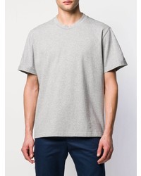 T-shirt à col rond imprimé gris Marni