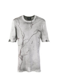 T-shirt à col rond imprimé gris Lost & Found Ria Dunn