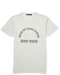 T-shirt à col rond imprimé gris Marc by Marc Jacobs
