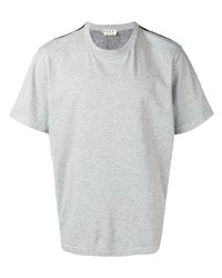 T-shirt à col rond imprimé gris Marni