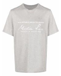 T-shirt à col rond imprimé gris Martine Rose