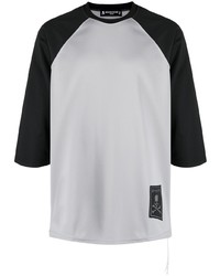 T-shirt à col rond imprimé gris Mastermind Japan