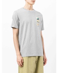 T-shirt à col rond imprimé gris PS Paul Smith