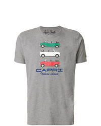 T-shirt à col rond imprimé gris MC2 Saint Barth