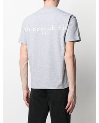 T-shirt à col rond imprimé gris Ih Nom Uh Nit