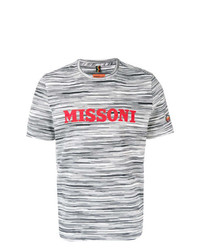 T-shirt à col rond imprimé gris Missoni Mare