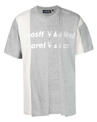 T-shirt à col rond imprimé gris Mostly Heard Rarely Seen