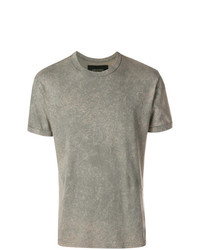 T-shirt à col rond imprimé gris Mr & Mrs Italy