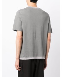 T-shirt à col rond imprimé gris N°21